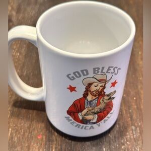 EUC funny Look Human coffee mug. Very sturdy